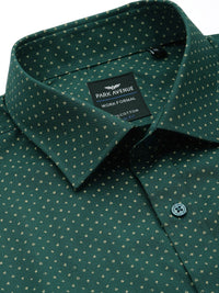 Park Avenue Pure Cotton Slim Fit Printed Formal Shirt
