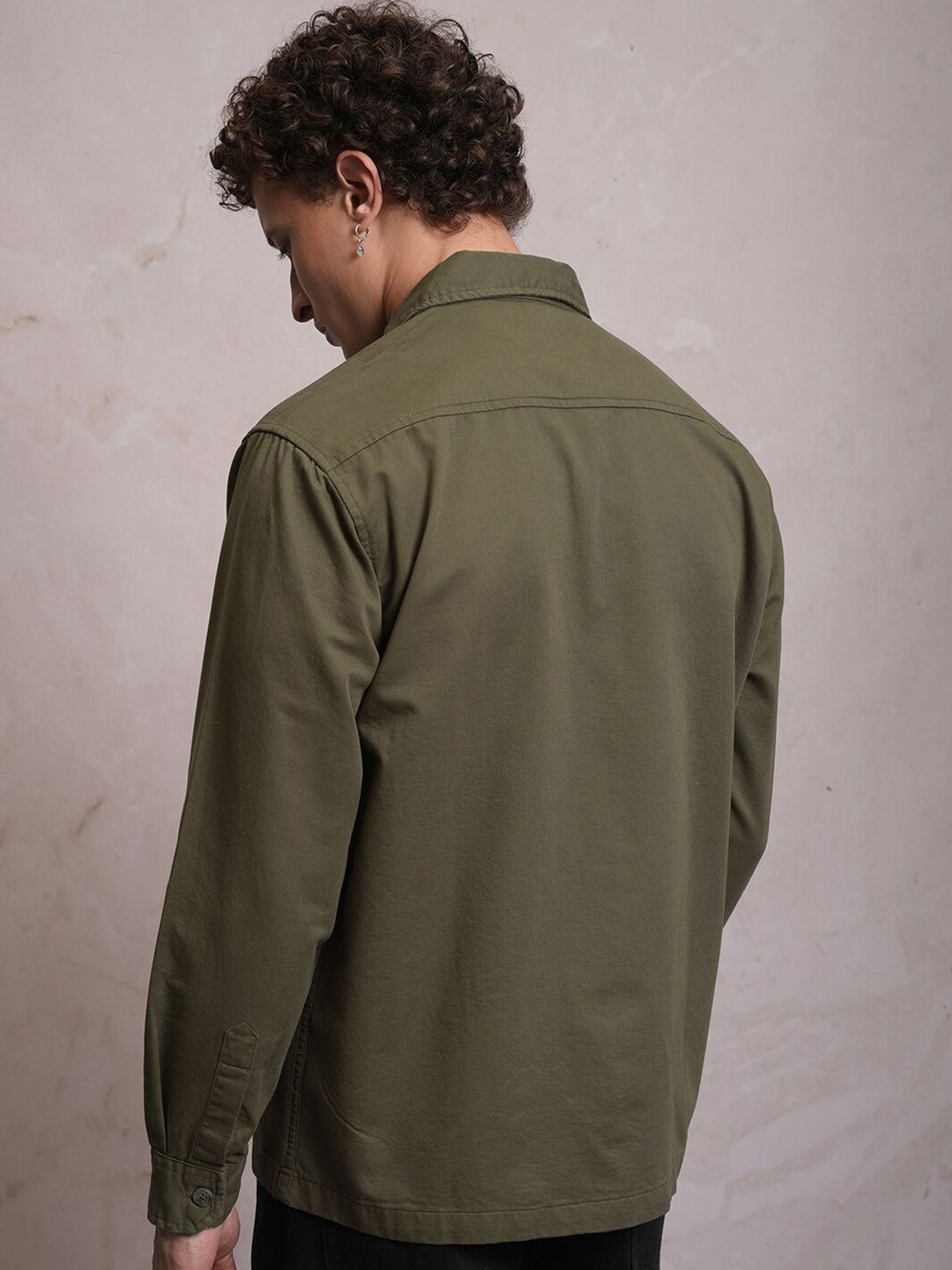 LOCOMOTIVE Premium Washed Dobby Textured Utility Pocket Overshirt