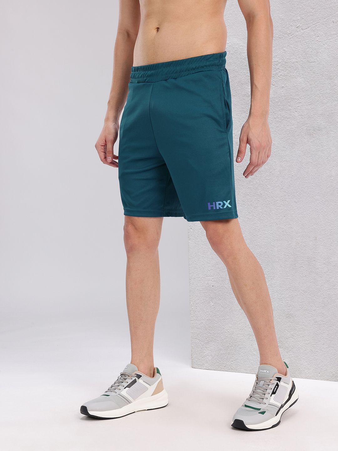 HRX by Hrithik Roshan Men Mid-Rise Training Shorts with Reflective Elements