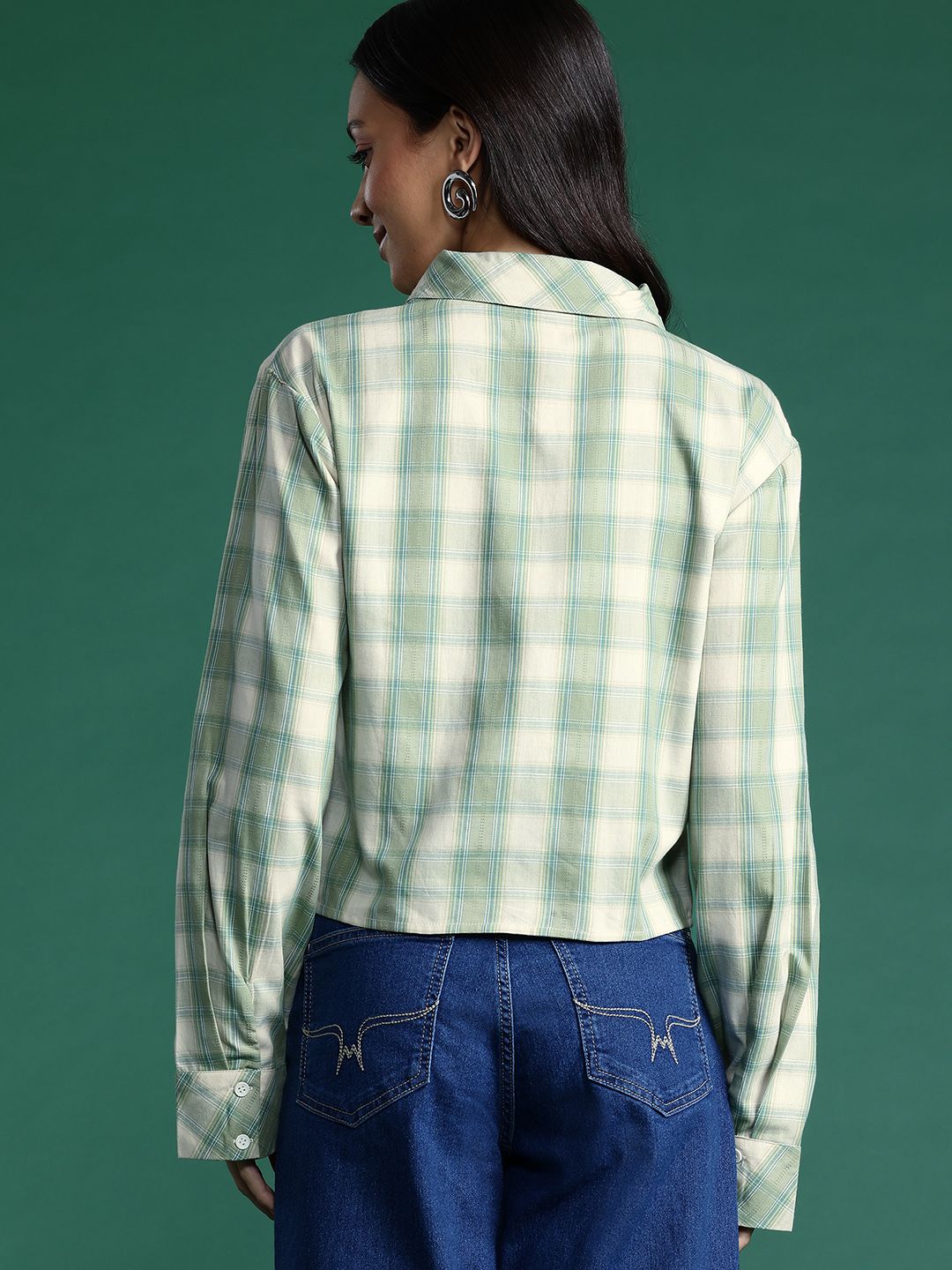DressBerry Checked Casual Shirt with Tie
