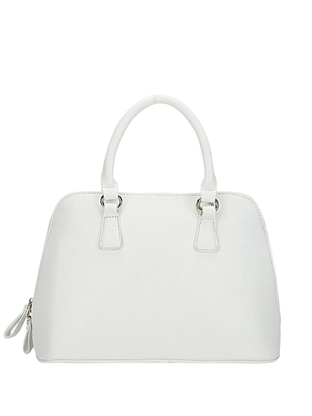 Lino Perros Off-White Solid Handheld Bag