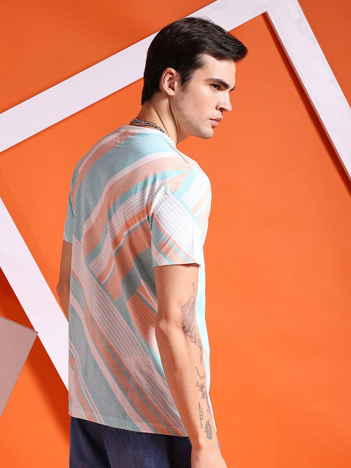 The Indian Garage Co Striped Short Sleeves T-shirt