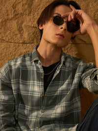 DENNISON Drop Shoulder Oversized Checked Shirt