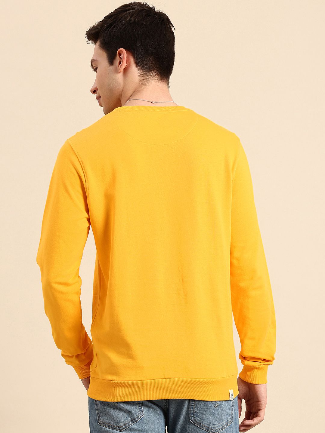Being Human Brand Logo Printed Pure Cotton Sweatshirt