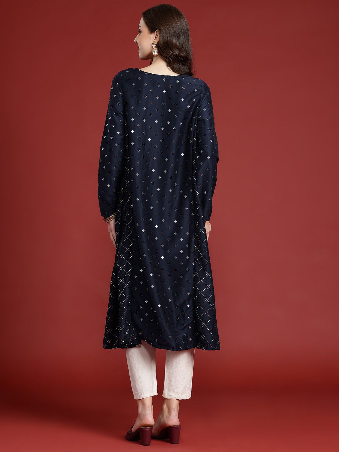 Anouk Tyohaar Collection Embellished A-Line Kurta