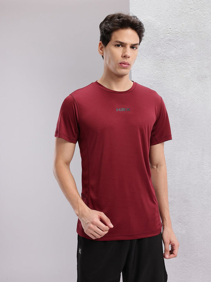 HRX by Hrithik Roshan Men Geometric Printed Rapid-Dry Training T-shirt