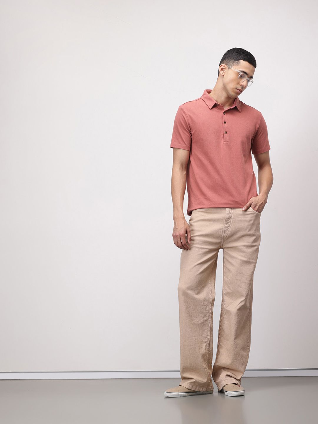 ether 365 Essentials Polo Collar Regular Fit T-shirt