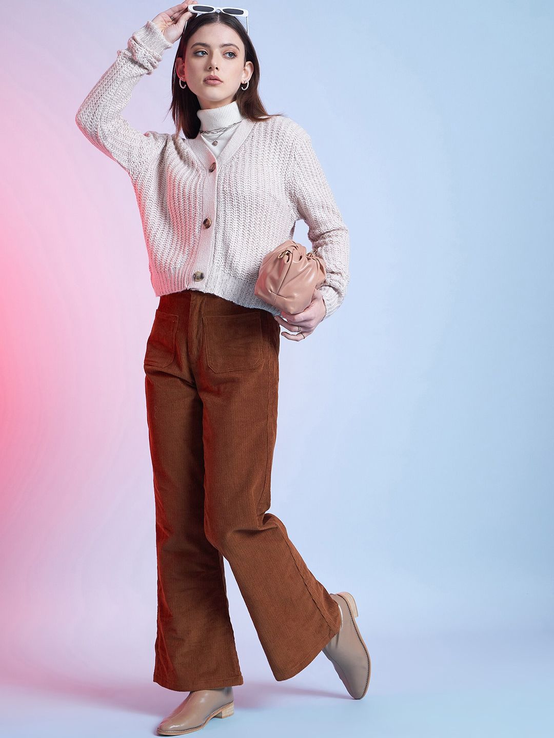 STREET 9 Women Relaxed Cotton Trousers