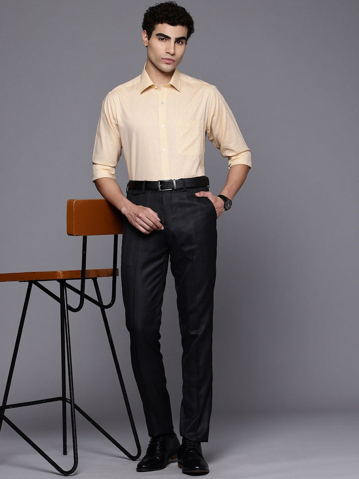Raymond Slim Fit Checked Pure Cotton Formal Shirt