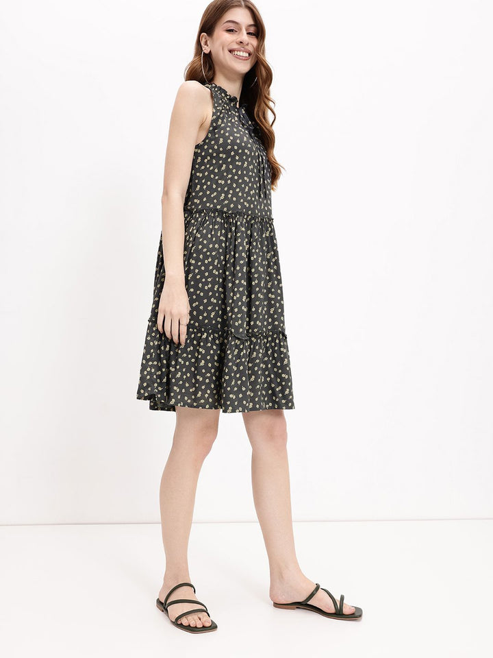 DressBerry Elevated Ruffled Bliss Carefree A-Line Dress