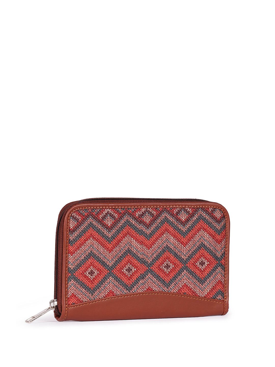 ZOUK Women Ethnic Motifs Printed Zip Around Wallet