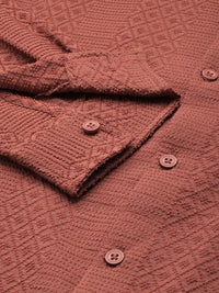 The Indian Garage Co Self Design Opaque Casual Shirt