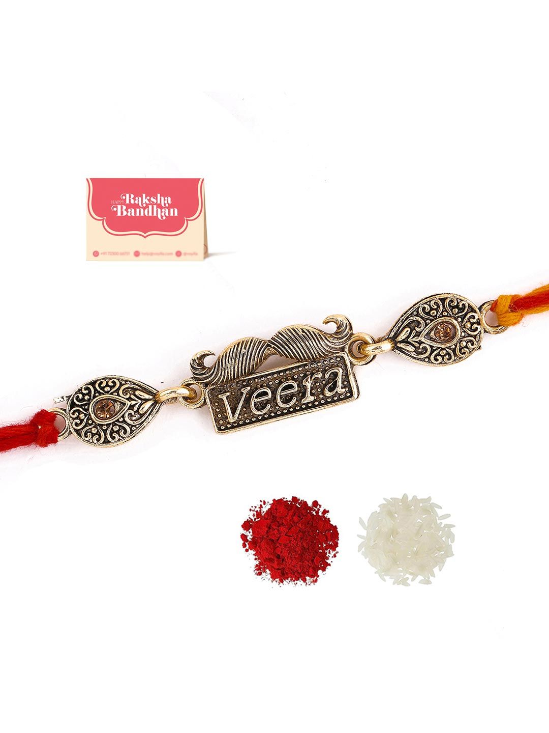 Pereka Antik Voylla Veera Rakhi dengan Pek Roli Chaawal
