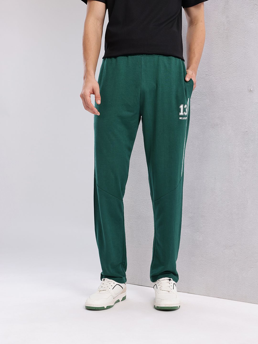 HRX by Hrithik Roshan Men Printed Panelled Track Pants