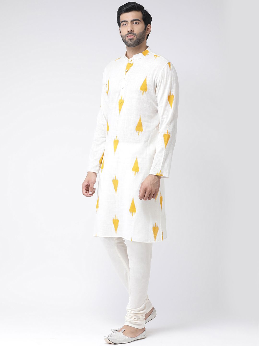KISAH Men Printed  Regular Fit Ikat  Kurta