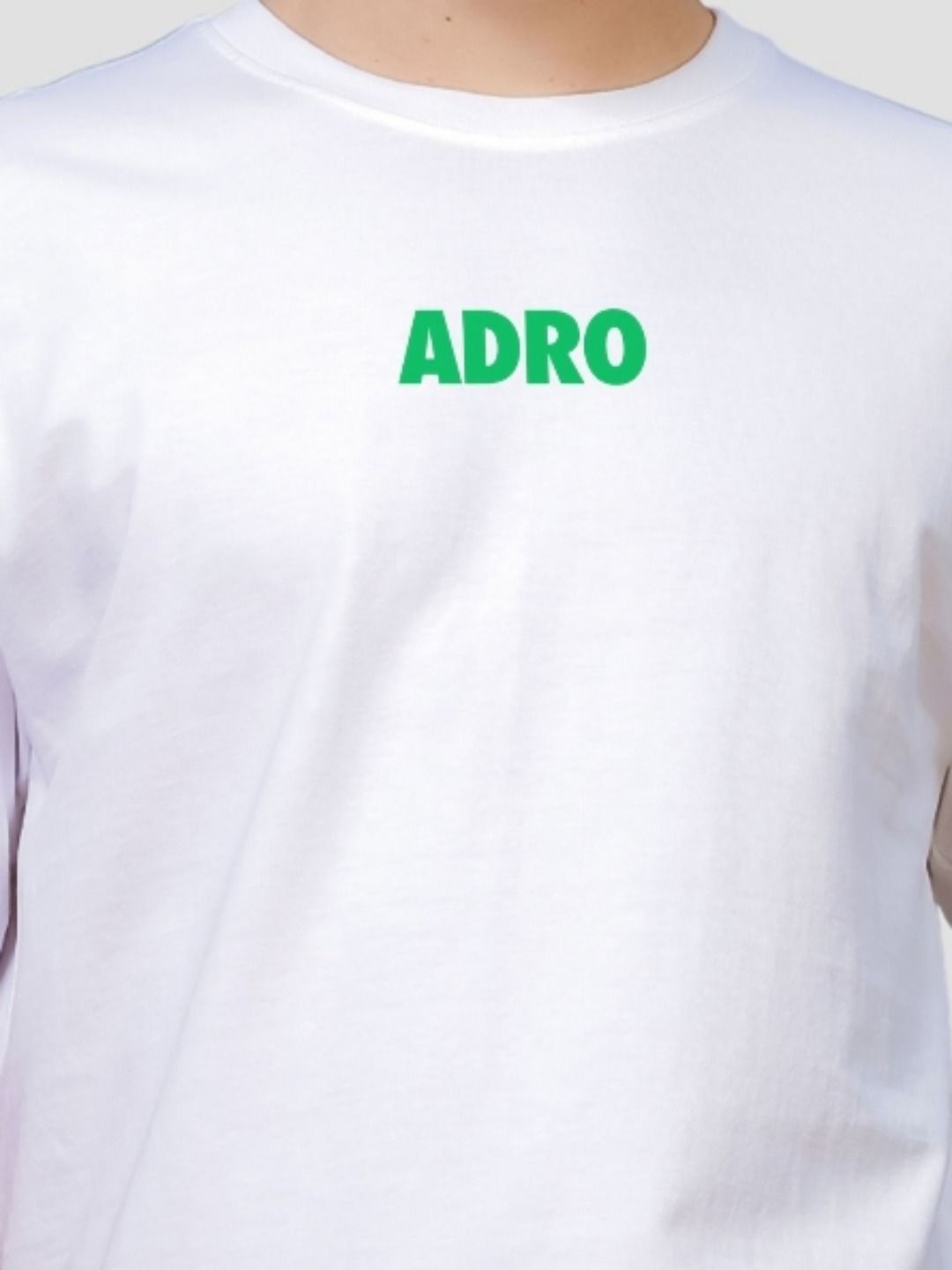 ADRO Lelaki Grafik Bercetak T-Shirt Bersaiz Besar Kapas Leher Bulat