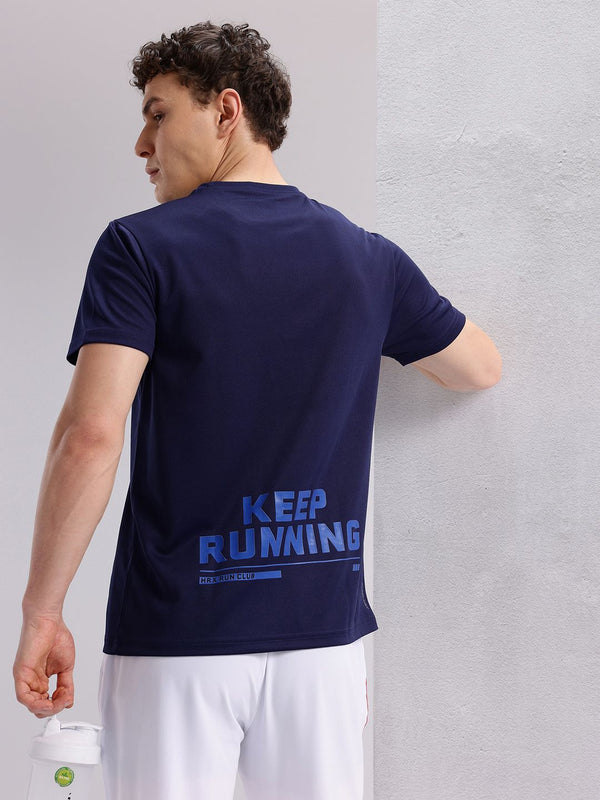 HRX by Hrithik Roshan Rapid-dry Typography Print Running T-shirt