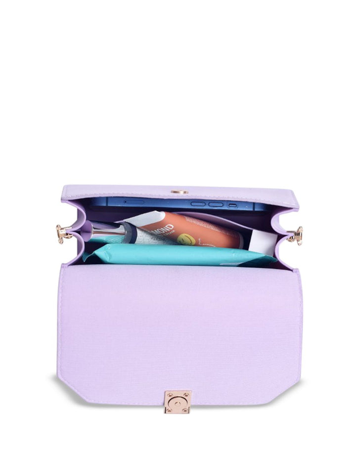 Lino Perros Structured Sling Bag with Applique