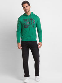Being Human Men Green Printed Sweatshirt