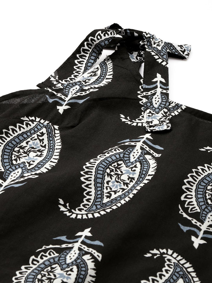 Anouk Women Pure Cotton Ethnic Motifs Printed Regular Kurta with Palazzos