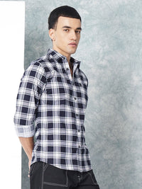 The Indian Garage Co Men Checked Pure Cotton Casual Shirt