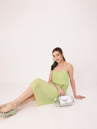 DressBerry Cute Feminine Accordion Pleated Sheath Dress