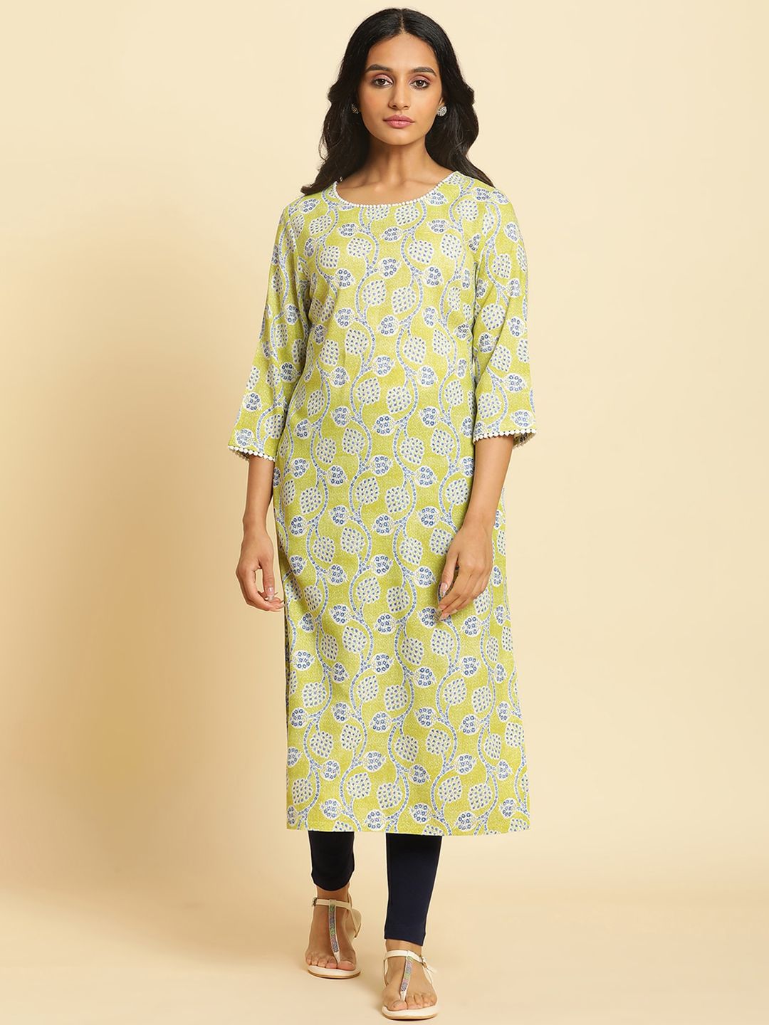 W Ethnic Motifs Printed Kurta