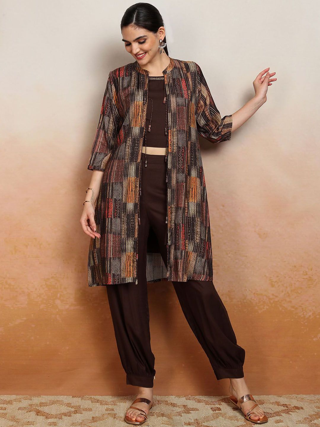 Vishudh Women Ethnic Motifs Printed Regular Kurta with Trousers & Dupatta