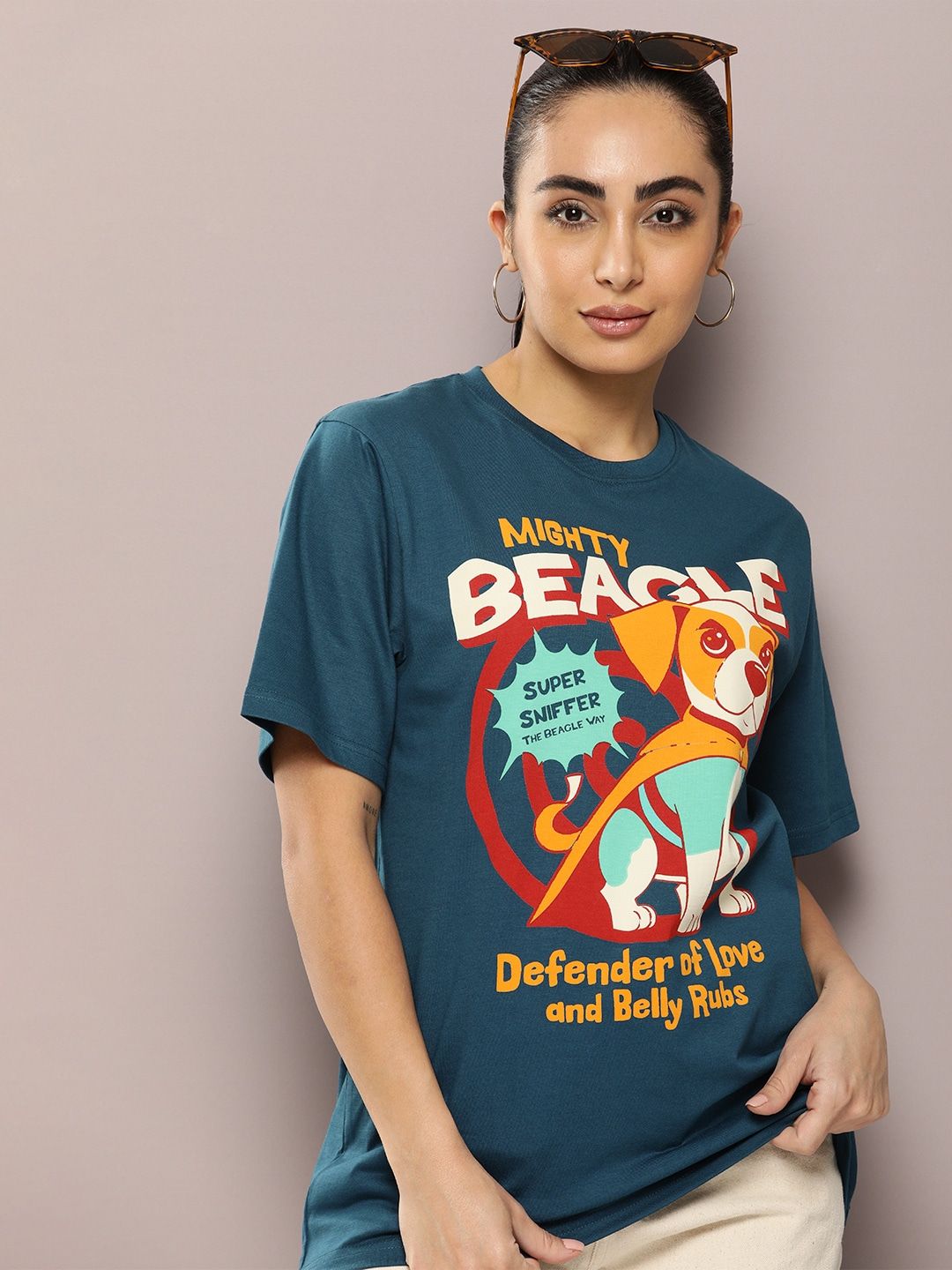 DILLINGER Graphic Printed Oversized Pure Cotton T-shirt