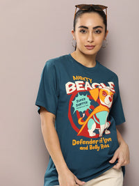 DILLINGER Graphic Printed Oversized Pure Cotton T-shirt