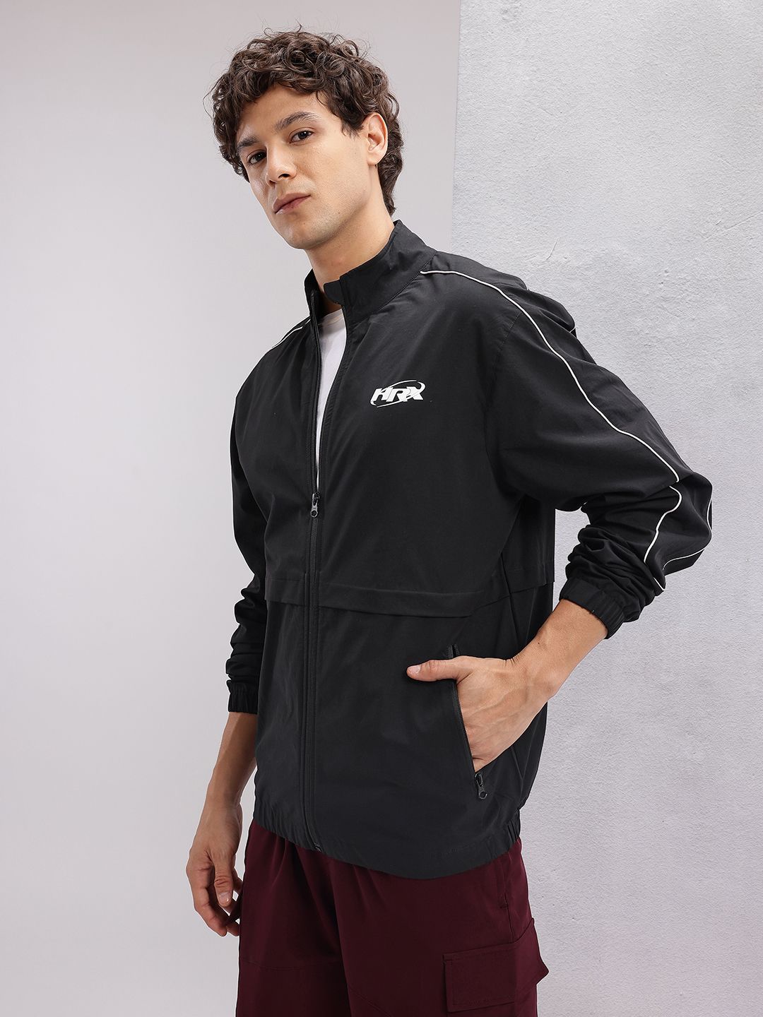 HRX by Hrithik Roshan Paneled Tailored Jacket