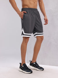 HRX by Hrithik Roshan Men Rapid-dry Striped Training Shorts