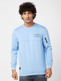 SPYKAR Typography Printed Round Neck Cotton Sweatshirt