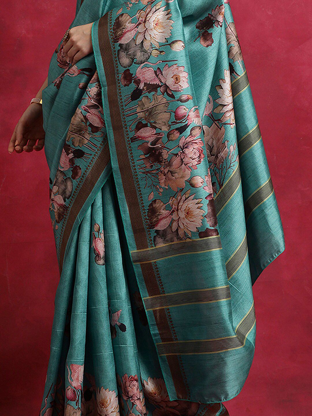 Saree mall Floral Printed Bagh Sarees