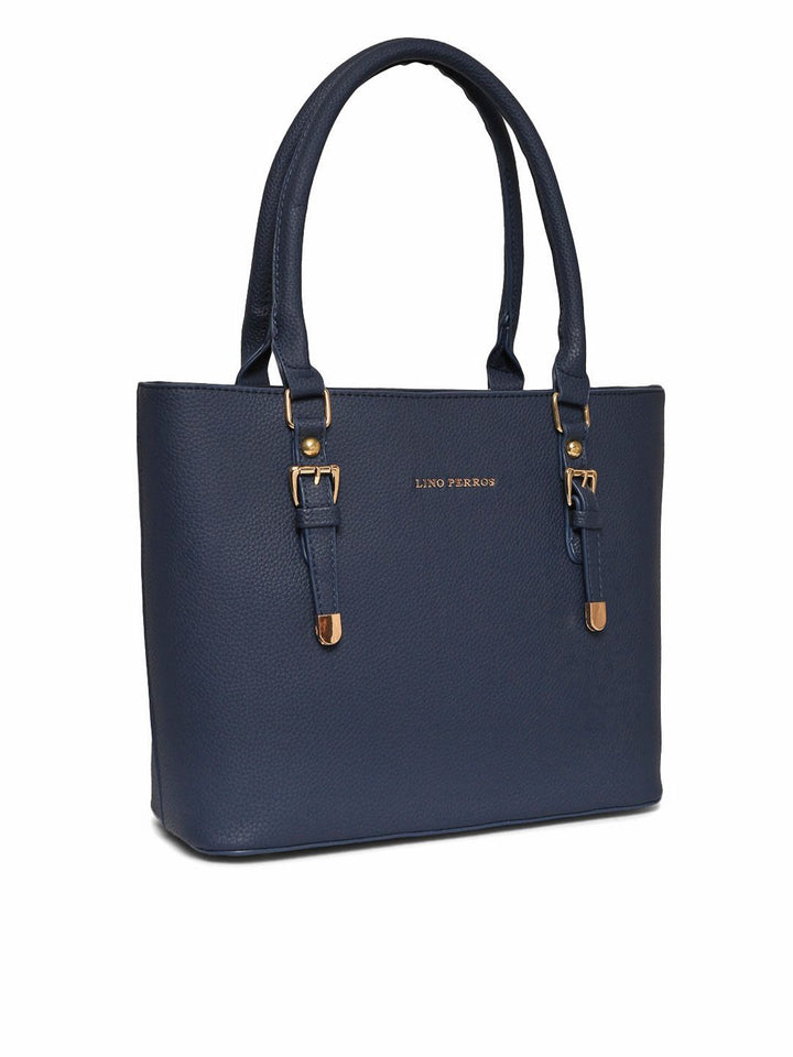 Lino Perros Navy Blue Solid Shoulder Bag