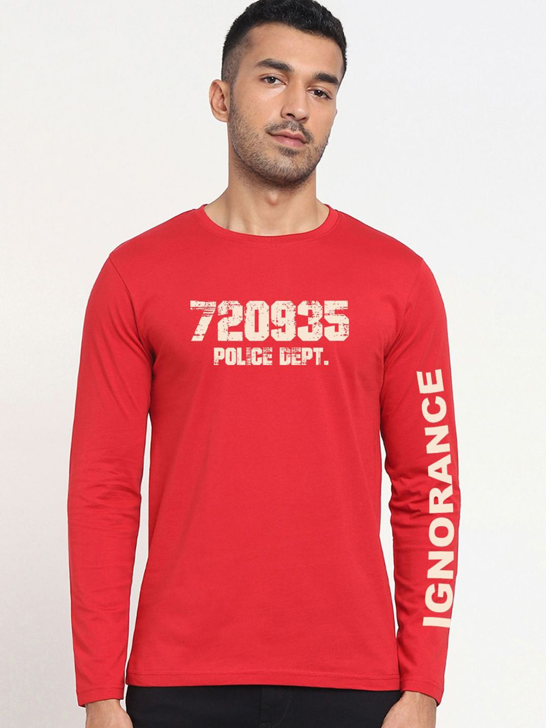 Bewakoof Men Typography Printed Round Neck Cotton T-shirt
