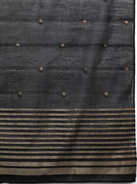 Libas Women Black Pure Cotton Kurta with Palazzos & With Dupatta