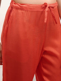Vishudh Ethnic Motifs Embroidered Regular Kurta with Trousers & With Dupatta