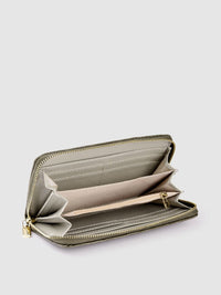 Lino Perros Women Croc Textured Zip Around Wallet
