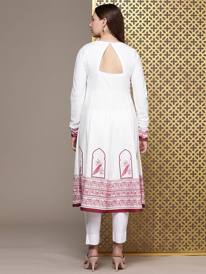 House of Pataudi Jashn Floral Printed A-Line Kurta