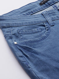 STREET 9 Women Blue Skinny Fit Mid-Rise Highly Distressed Stretchable Jeans