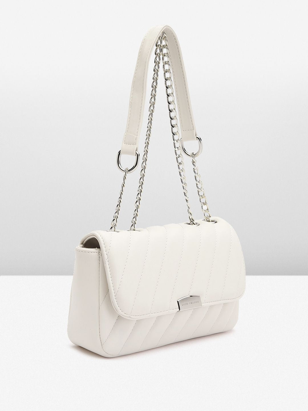 Lino Perros Structured Sling Bag with Quilted Detail