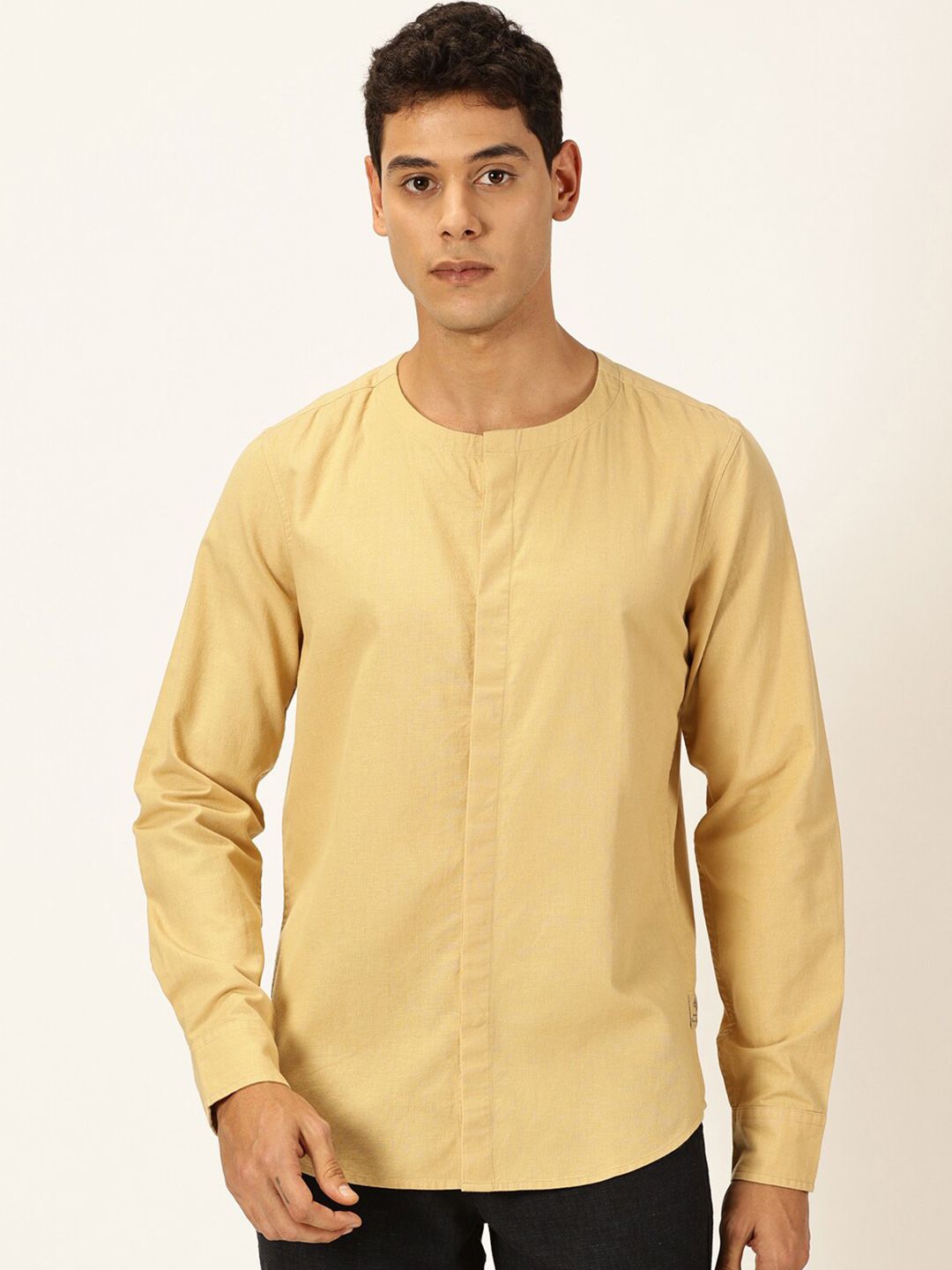 Thomas Scott Men Premium Cotton Linen Casual Shirt