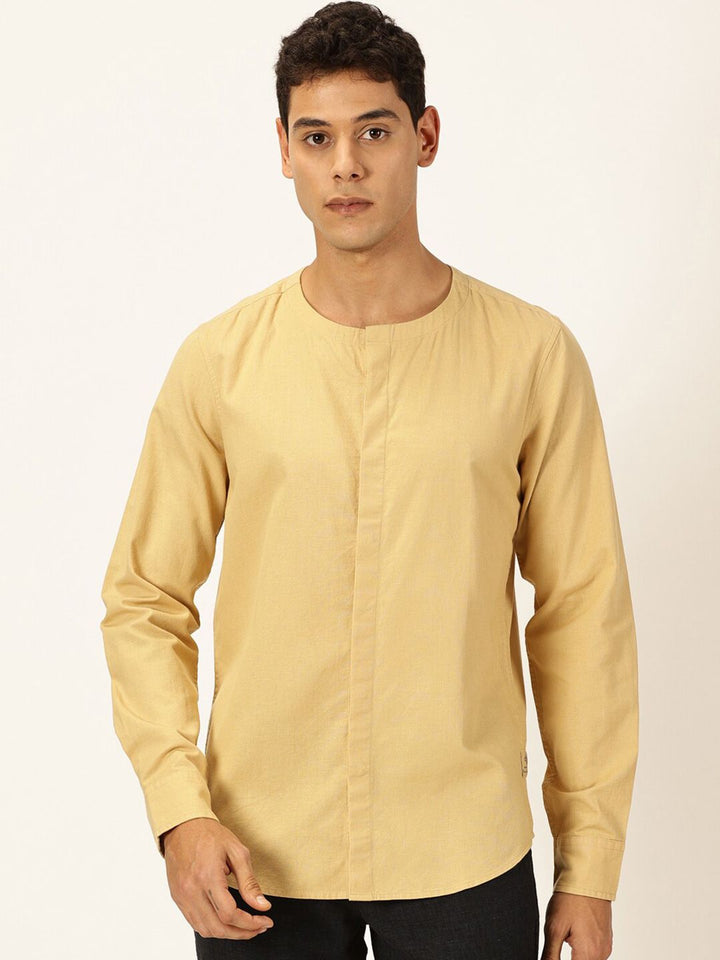 Thomas Scott Men Premium Cotton Linen Casual Shirt