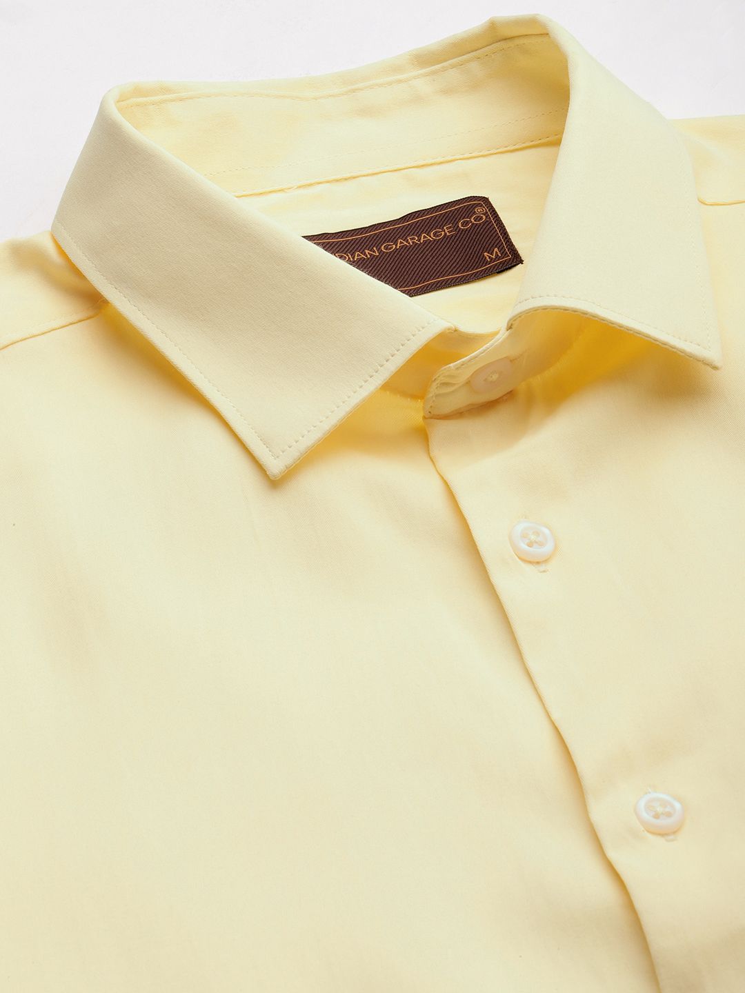 The Indian Garage Co. X Luxe Men Solid Slim Fit Opaque Formal Shirt