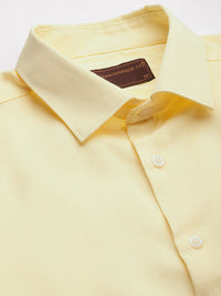 The Indian Garage Co. X Luxe Men Solid Slim Fit Opaque Formal Shirt