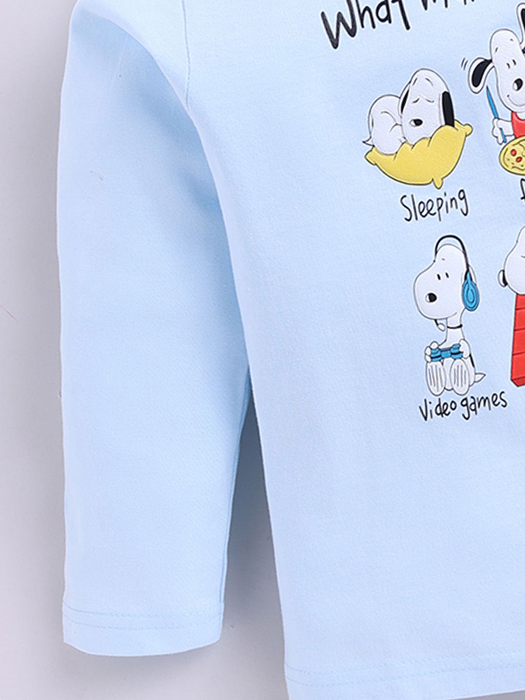 Happy Faces Boys Snoopy Printed Pure Cotton T-shirt