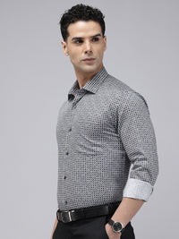 Park Avenue Slim Fit Printed Pure Cotton Formal Shirt