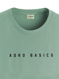 ADRO Men Typography Printed Raw Edge T-shirt