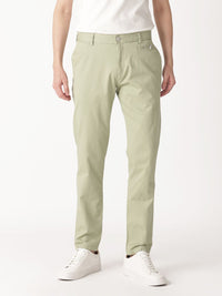 RARE RABBIT Men Clovet Cotton Slim Fit Mid-Rise Trouser